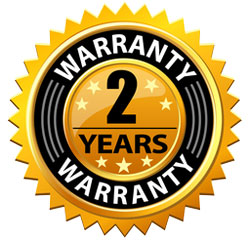 Two years warranty on all new installation and optional service