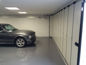 Side Sectional Garage Doors Inside view