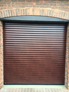 Hormann rose wood roller garage doors